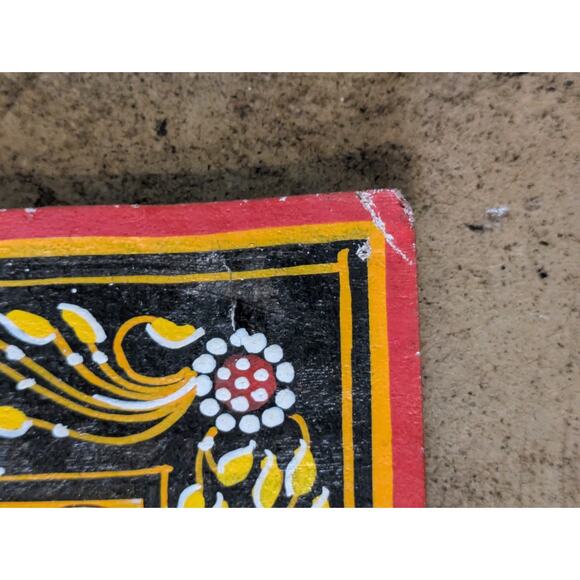 VTG Pattachitra painting Goddess Durga slaying the Buffalo Demon Mahishasura - Picture 7 of 9